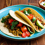 **

A colorful plate showcasing a flexitarian meal: lentil tacos with fresh vegetables, suggesting a healthy and sustainable choice.  Emphasis on vibrant colors and fresh ingredients.

**