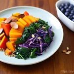 플렉시테리언 식단과 면역 체계 강화 - **Prompt 1: A Rainbow Plate for Immunity**
    A vibrant, overhead, close-up shot of a meticulously ...